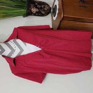 Cato Red Polka Dots Top